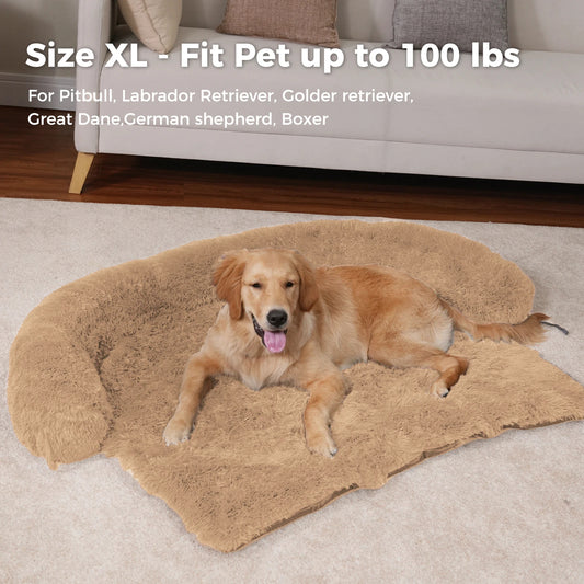 Fluffy Dog Bed Mat Dog Cat Sofa Winter Warm Pet Blanket Sleeping Bed for Dog Portable Dog House Washable Pet Kennel Puppy Pad