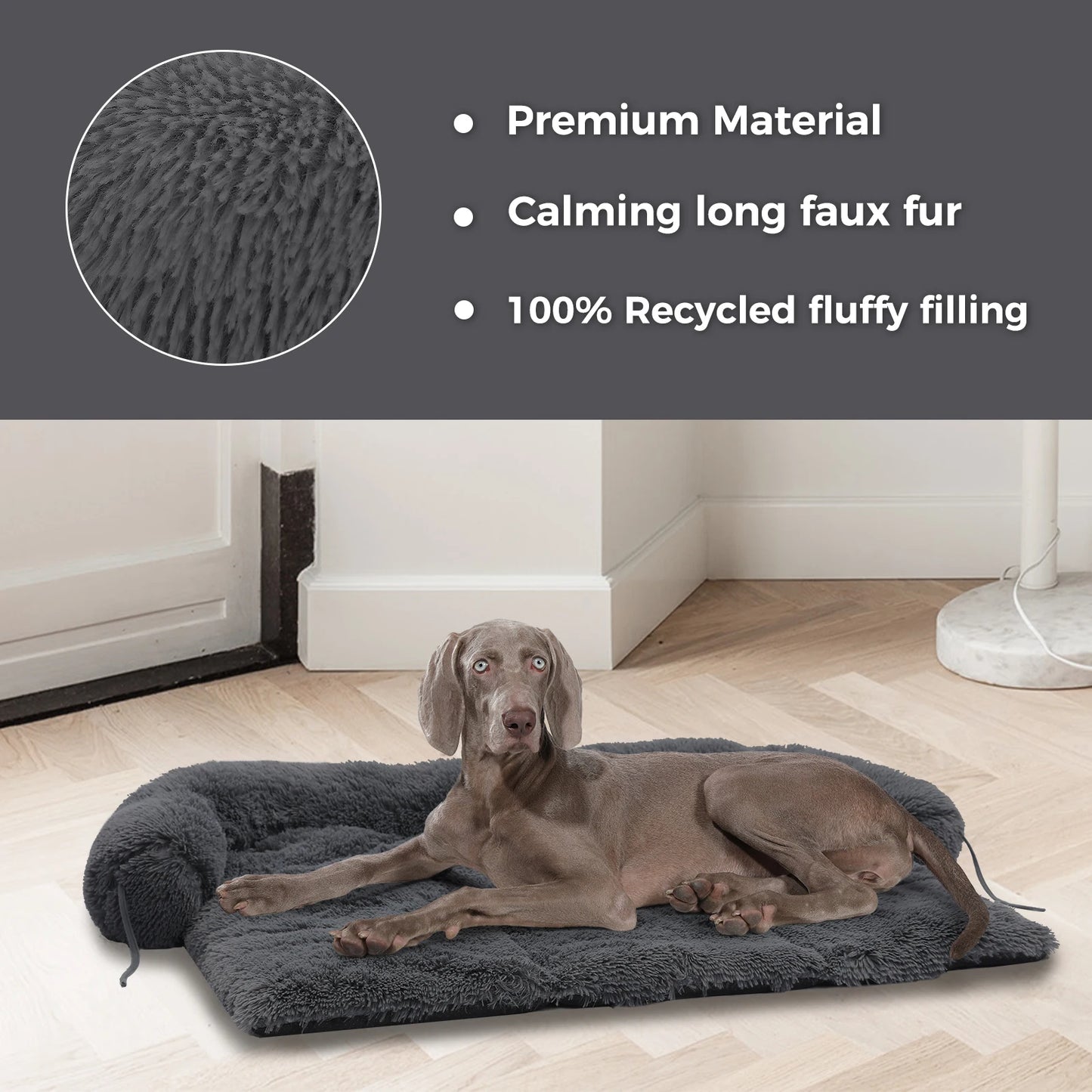 Fluffy Dog Bed Mat Dog Cat Sofa Winter Warm Pet Blanket Sleeping Bed for Dog Portable Dog House Washable Pet Kennel Puppy Pad